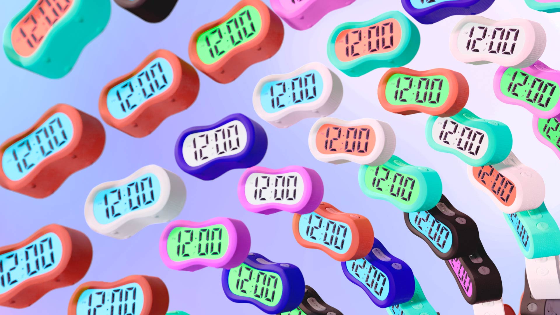 Patterned wave of product with color options